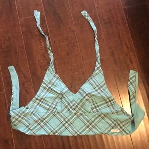 Vintage Abercrombie & Fitch Plaid Linen Halter